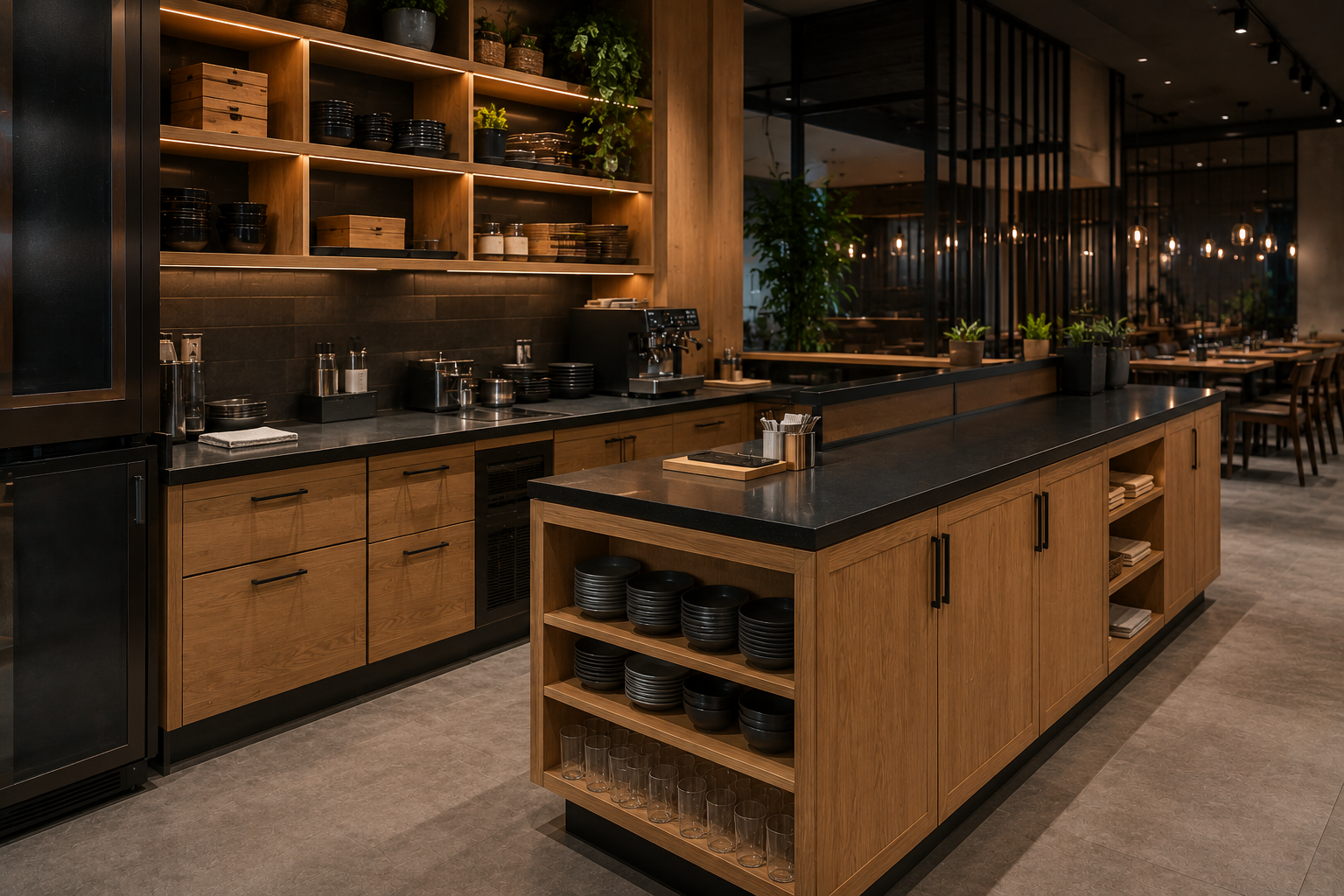 Cafe service storage furniture in Gurgaon